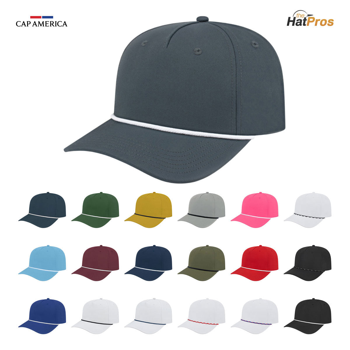 Cap America i7256 Athletic Rope Cap