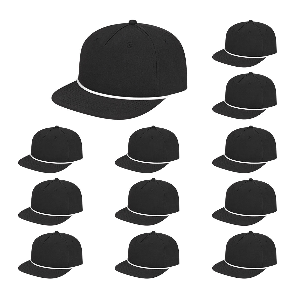 Cap America i7310 Unstructured 5 Panel Waypoint Rope Snapback Cap image 5