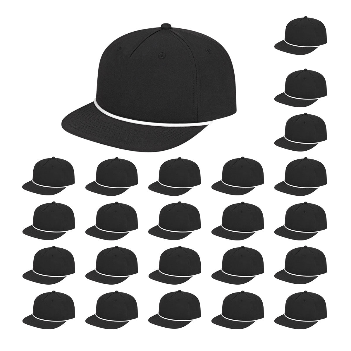 Cap America i7310 Unstructured 5 Panel Waypoint Rope Snapback Cap image 6