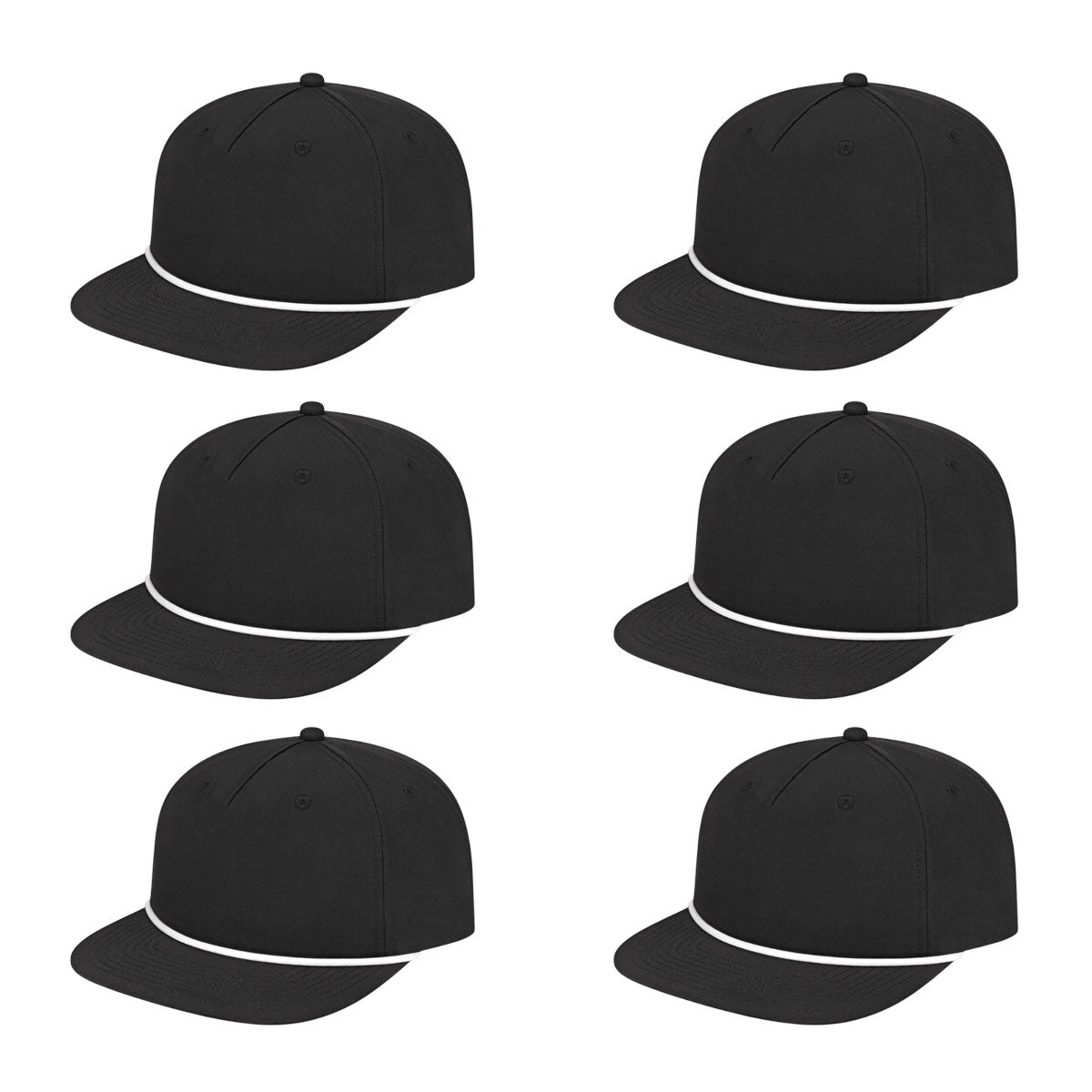Cap America i7310 Unstructured 5 Panel Waypoint Rope Snapback Cap image 4