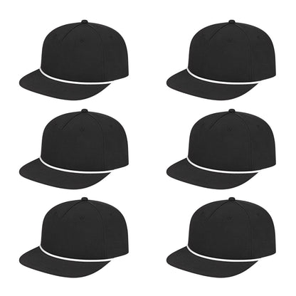 Cap America i7310 Unstructured 5 Panel Waypoint Rope Snapback Cap image 4