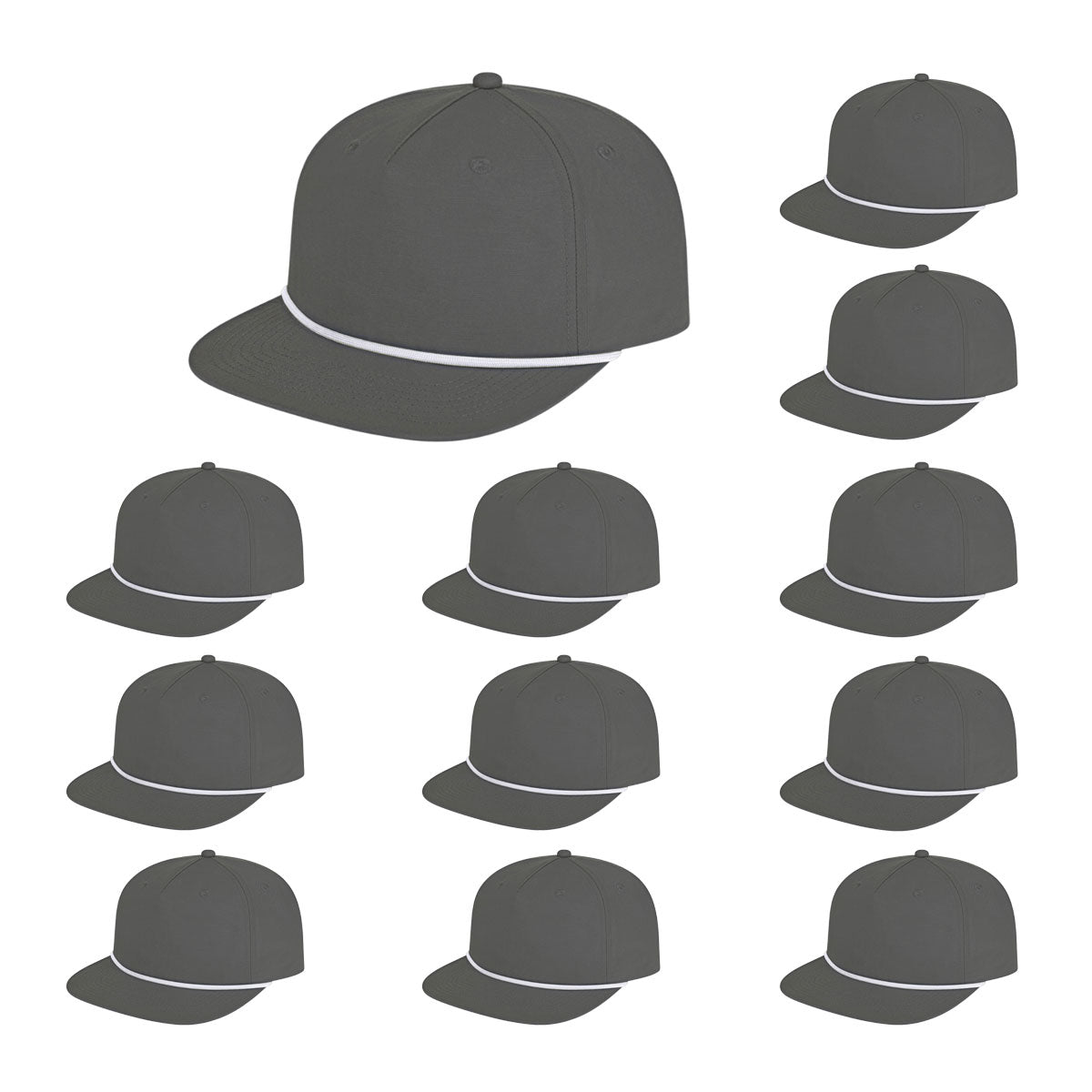 Cap America i7310 Unstructured 5 Panel Waypoint Rope Snapback Cap image 12