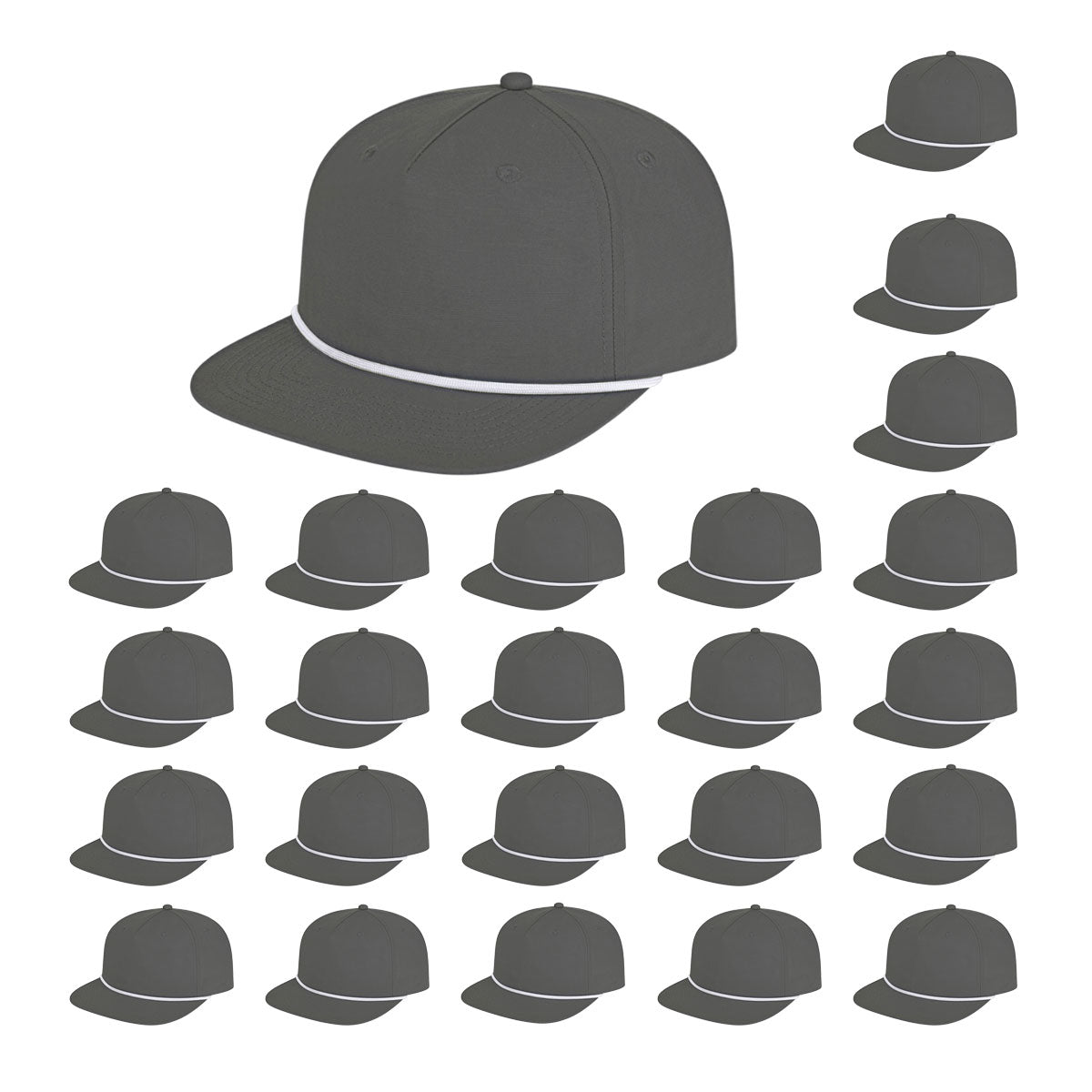 Cap America i7310 Unstructured 5 Panel Waypoint Rope Snapback Cap image 13