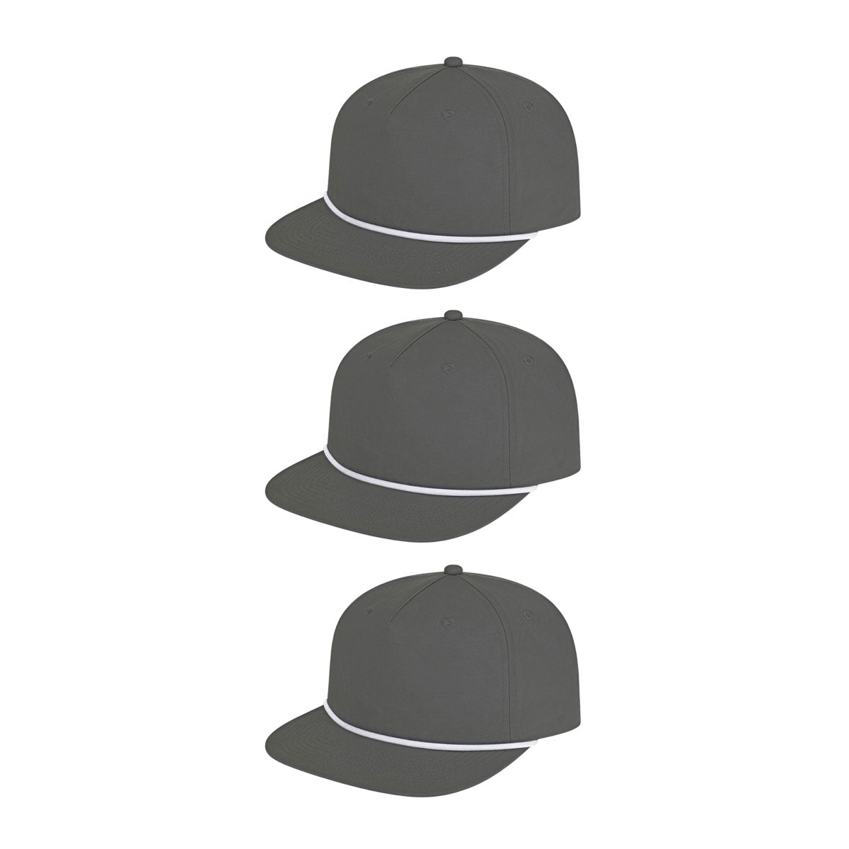 Cap America i7310 Unstructured 5 Panel Waypoint Rope Snapback Cap image 10