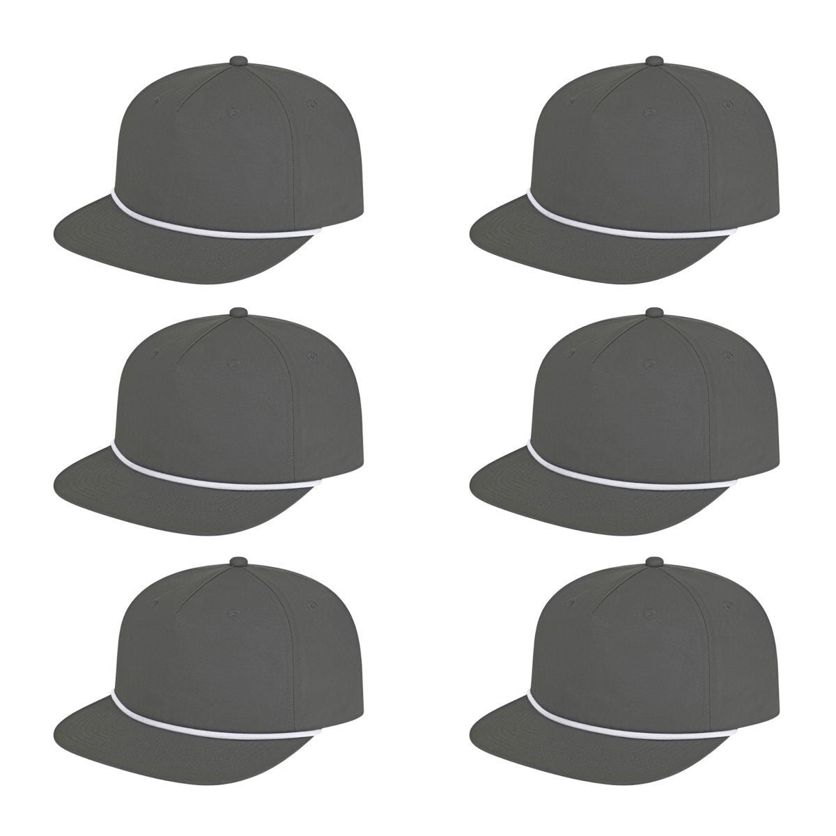Cap America i7310 Unstructured 5 Panel Waypoint Rope Snapback Cap image 11