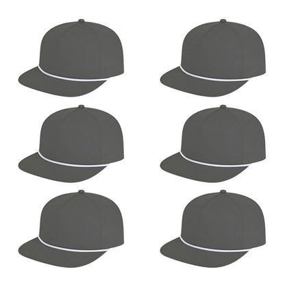 Cap America i7310 Unstructured 5 Panel Waypoint Rope Snapback Cap image 11