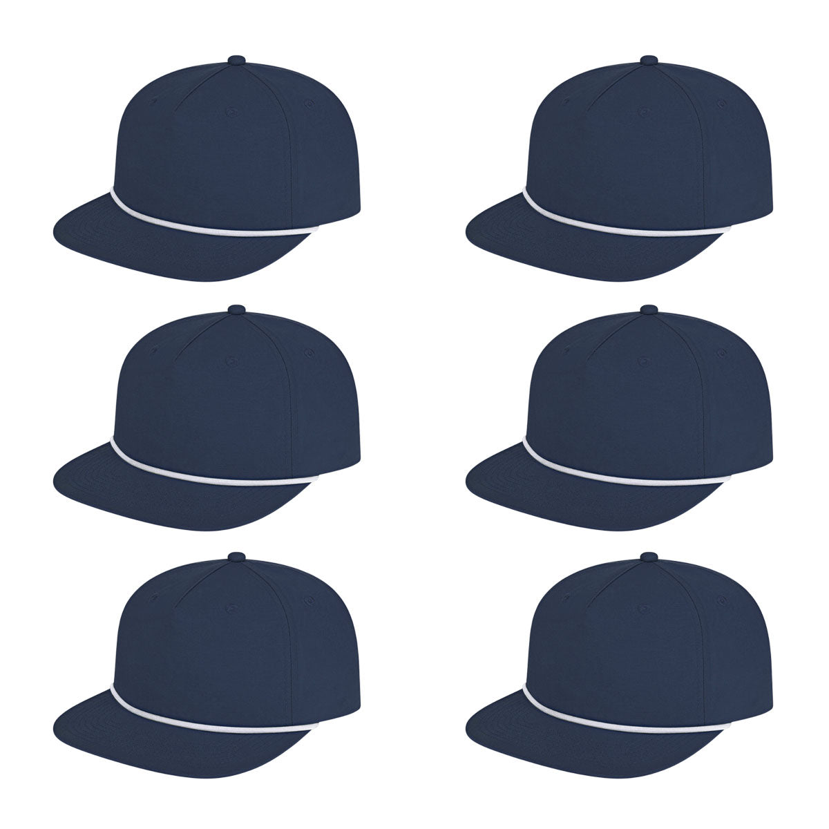 Cap America i7310 Unstructured 5 Panel Waypoint Rope Snapback Cap image 18