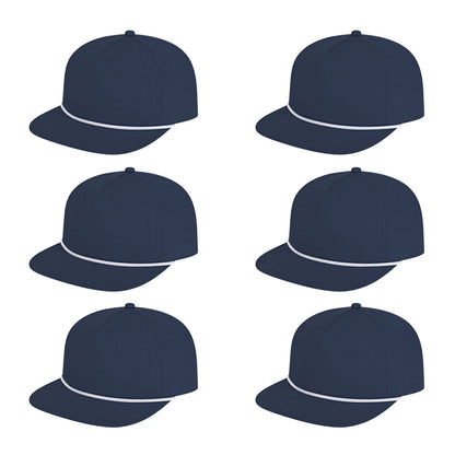 Cap America i7310 Unstructured 5 Panel Waypoint Rope Snapback Cap image 18
