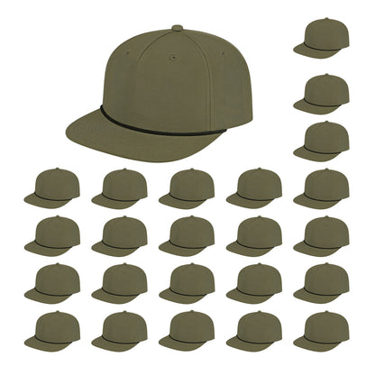 Cap America i7310 Unstructured 5 Panel Waypoint Rope Snapback Cap image 28