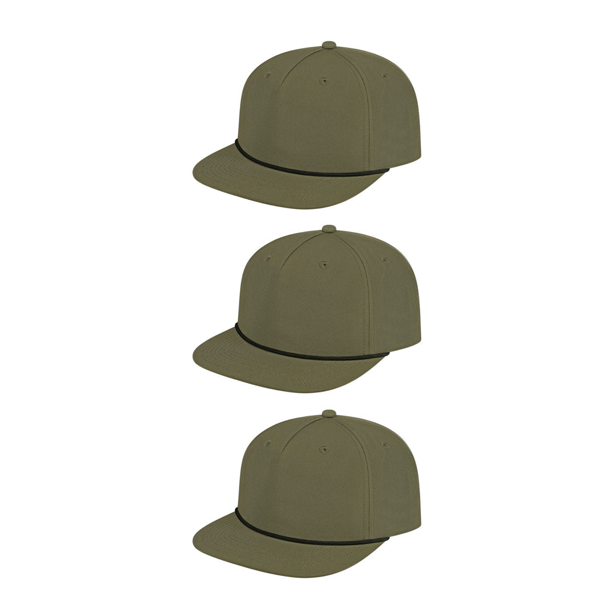 Cap America i7310 Unstructured 5 Panel Waypoint Rope Snapback Cap image 25