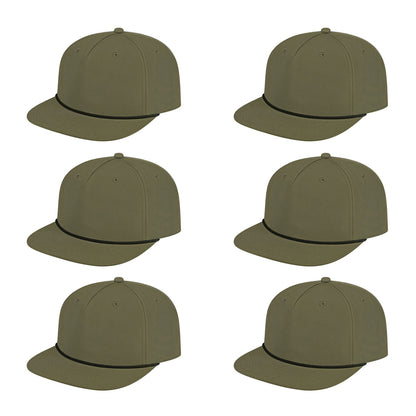 Cap America i7310 Unstructured 5 Panel Waypoint Rope Snapback Cap image 26