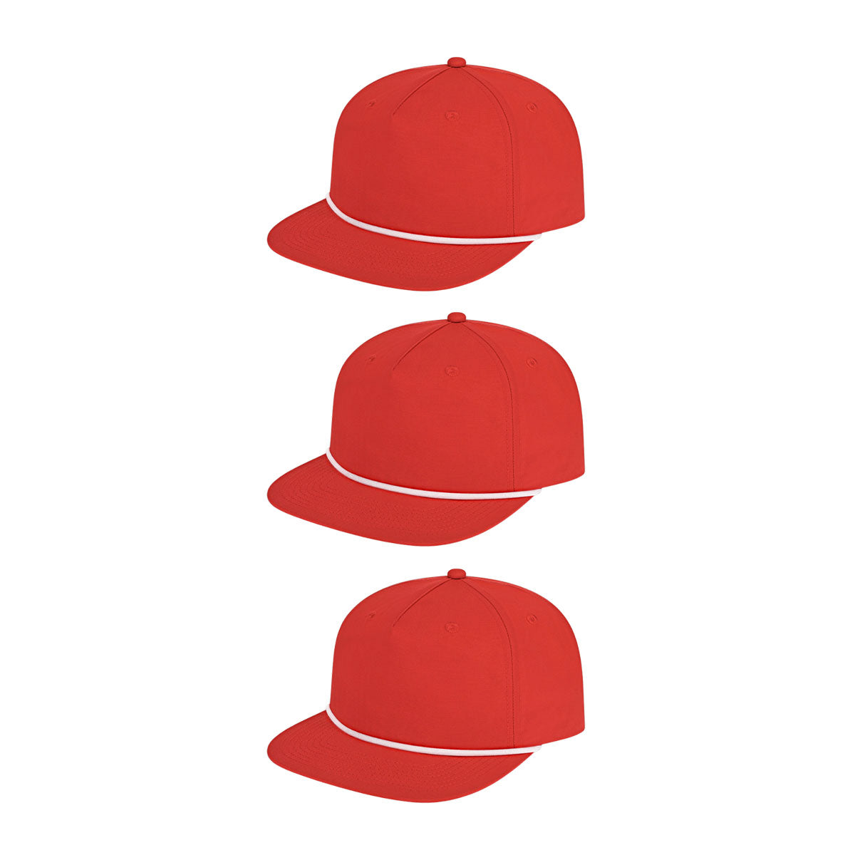 Cap America i7310 Unstructured 5 Panel Waypoint Rope Snapback Cap image 32