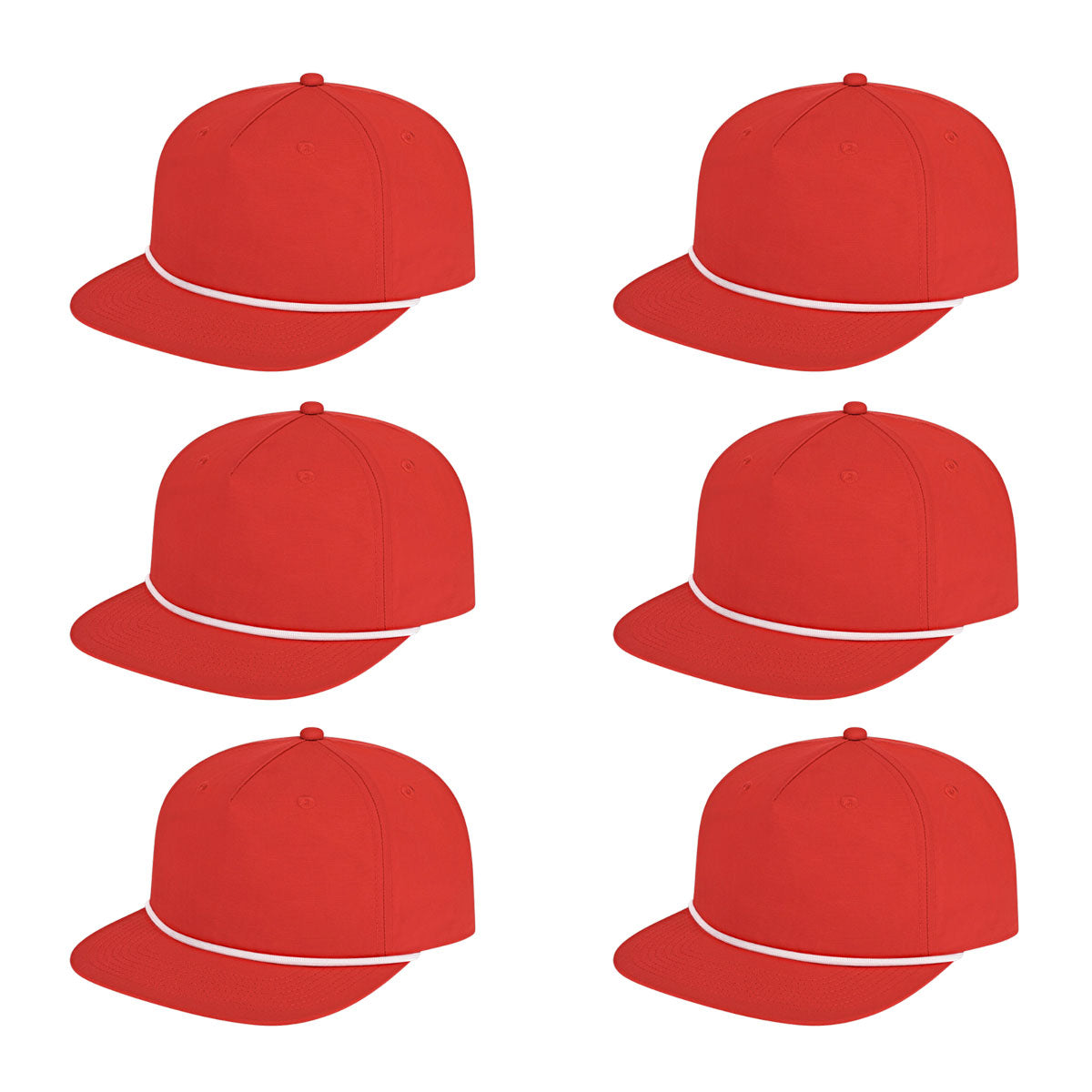 Cap America i7310 Unstructured 5 Panel Waypoint Rope Snapback Cap image 33