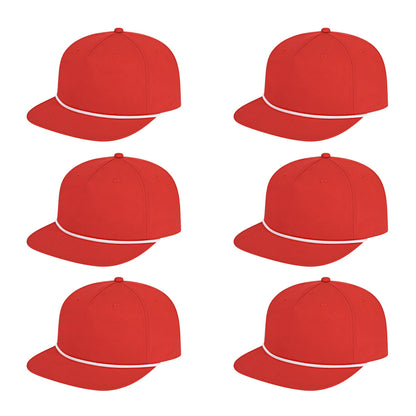 Cap America i7310 Unstructured 5 Panel Waypoint Rope Snapback Cap image 33