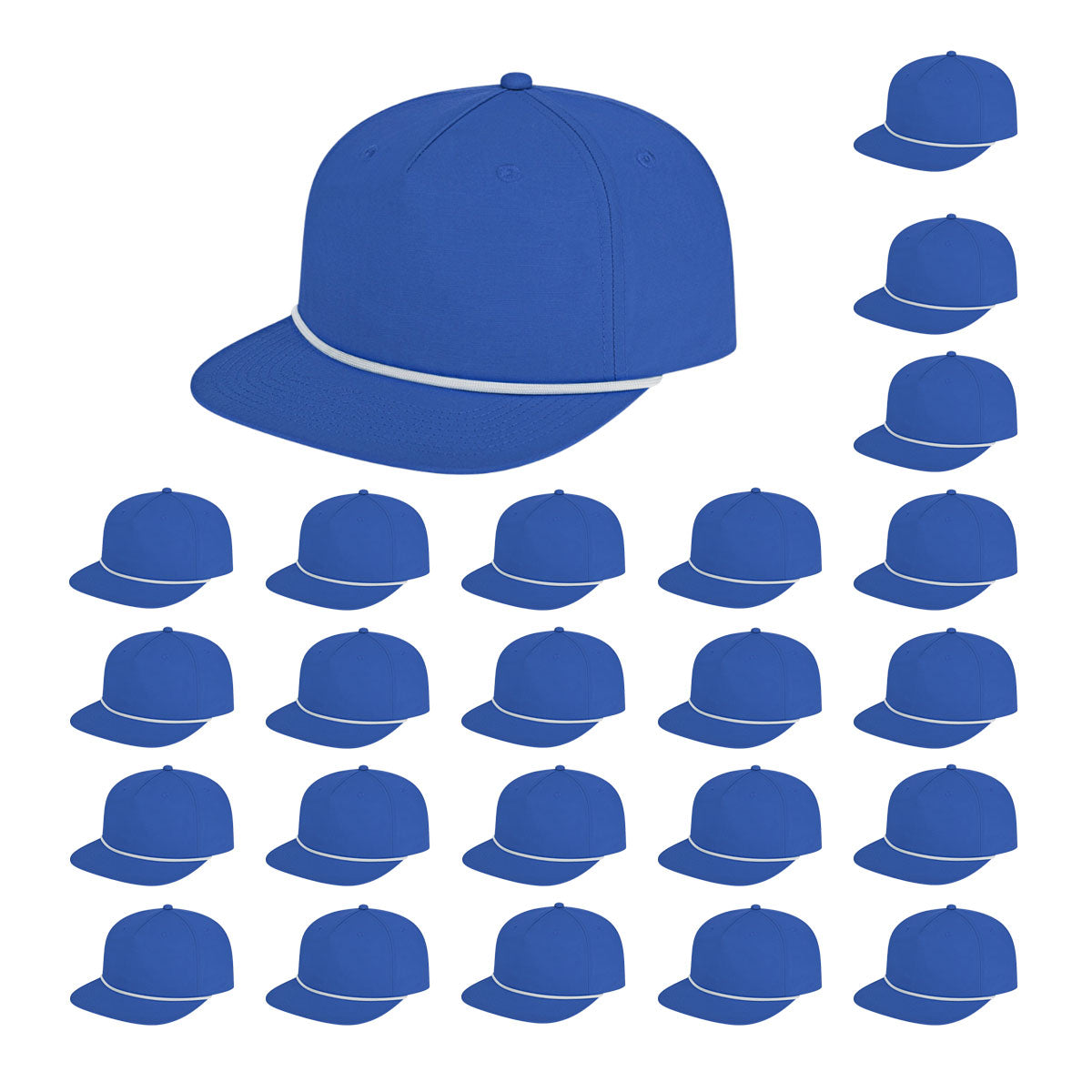 Cap America i7310 Unstructured 5 Panel Waypoint Rope Snapback Cap image 42
