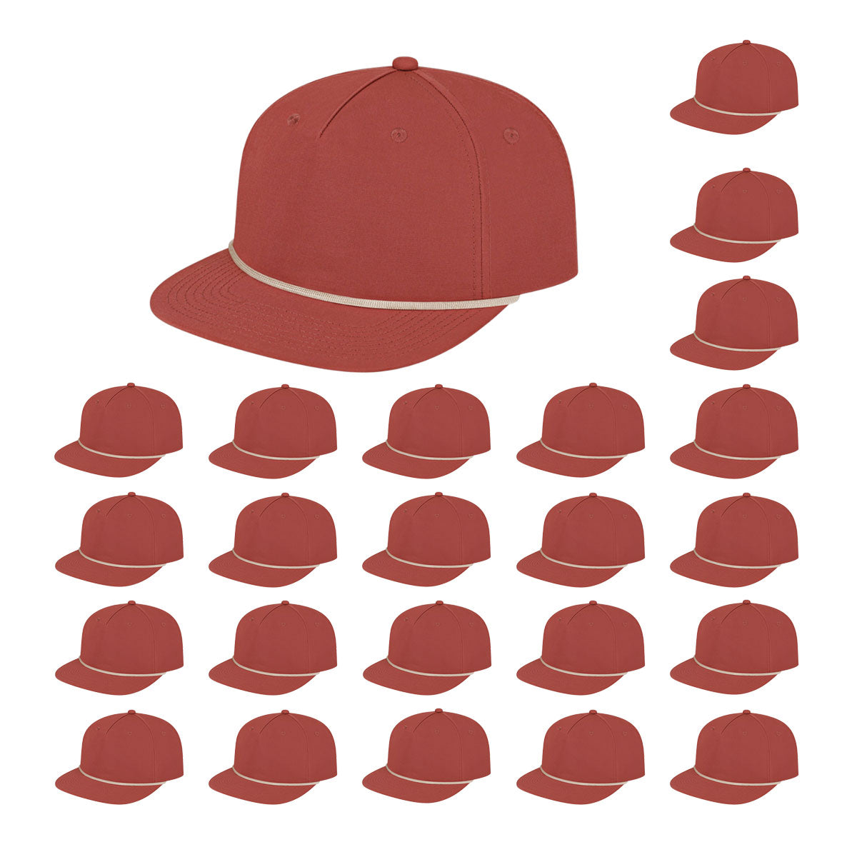 Cap America i7310 Unstructured 5 Panel Waypoint Rope Snapback Cap image 49