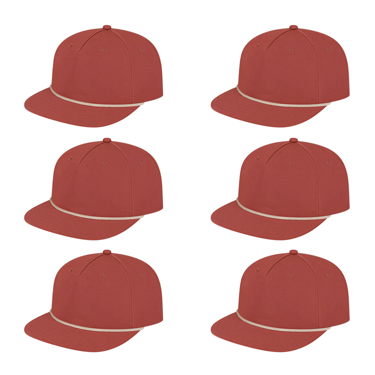 Cap America i7310 Unstructured 5 Panel Waypoint Rope Snapback Cap image 47