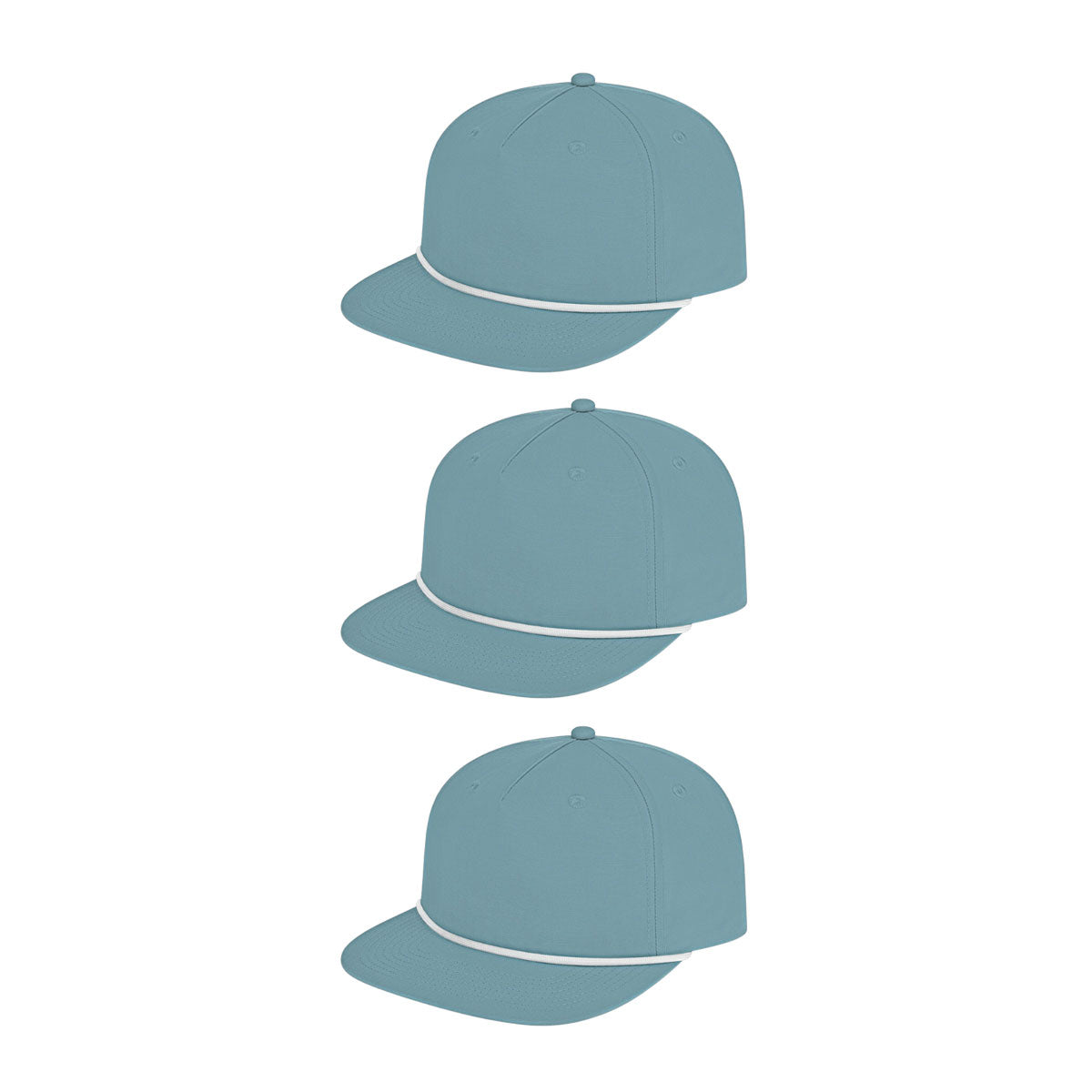 Cap America i7310 Unstructured 5 Panel Waypoint Rope Snapback Cap image 52