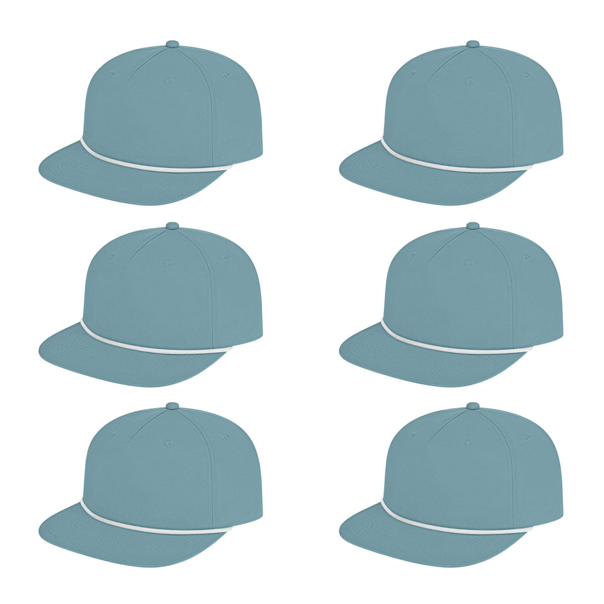 Cap America i7310 Unstructured 5 Panel Waypoint Rope Snapback Cap image 53