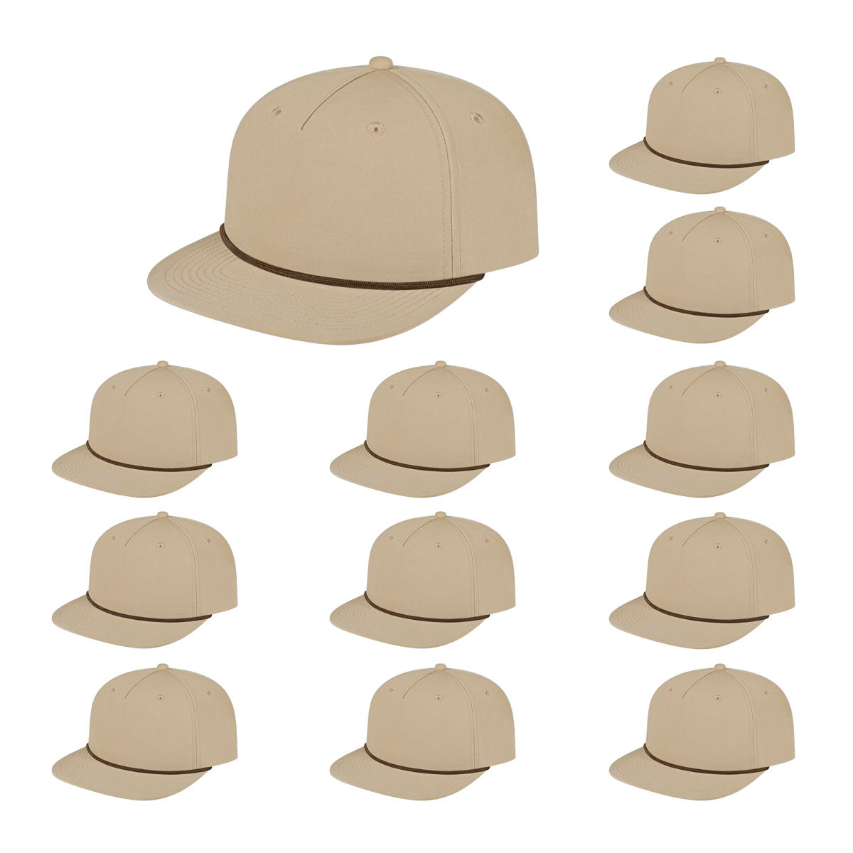 Cap America i7310 Unstructured 5 Panel Waypoint Rope Snapback Cap image 61