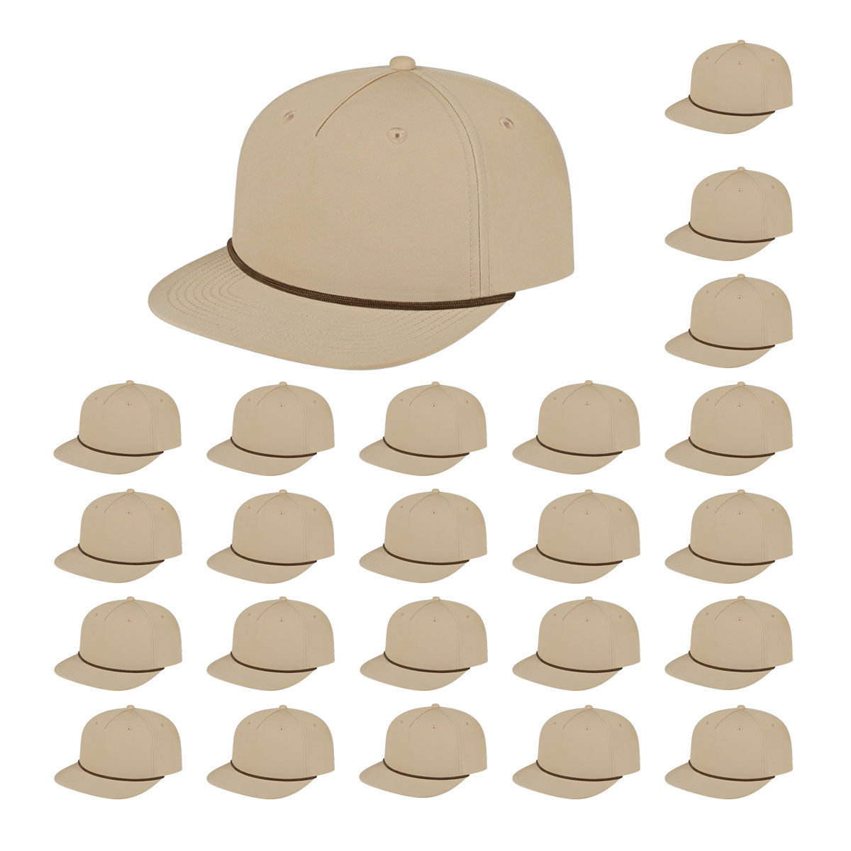 Cap America i7310 Unstructured 5 Panel Waypoint Rope Snapback Cap image 62