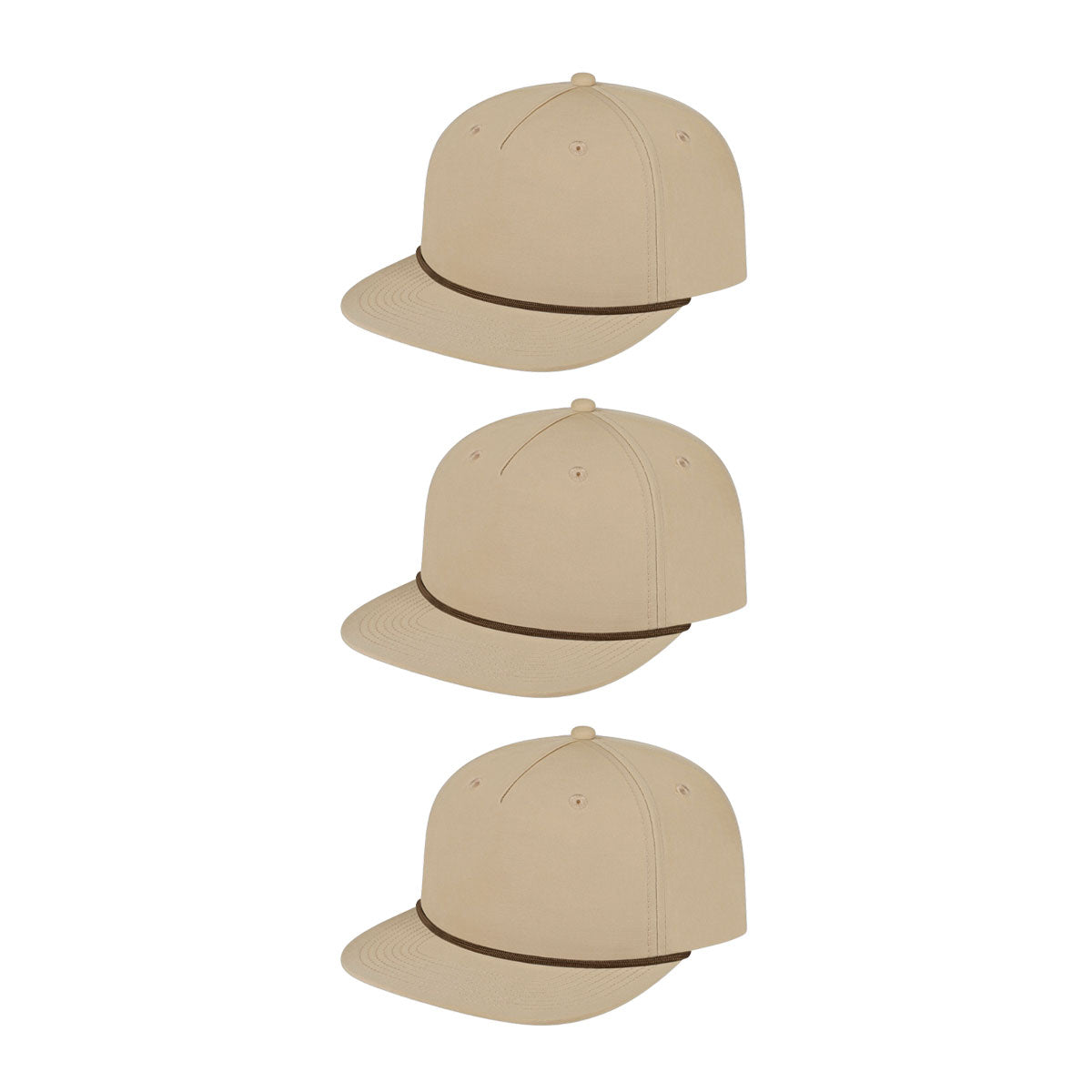 Cap America i7310 Unstructured 5 Panel Waypoint Rope Snapback Cap image 59