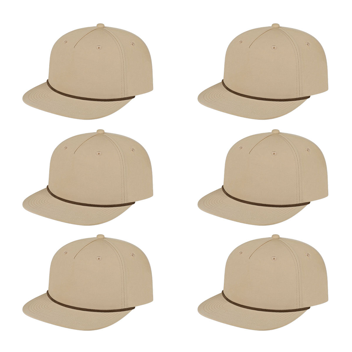 Cap America i7310 Unstructured 5 Panel Waypoint Rope Snapback Cap image 60