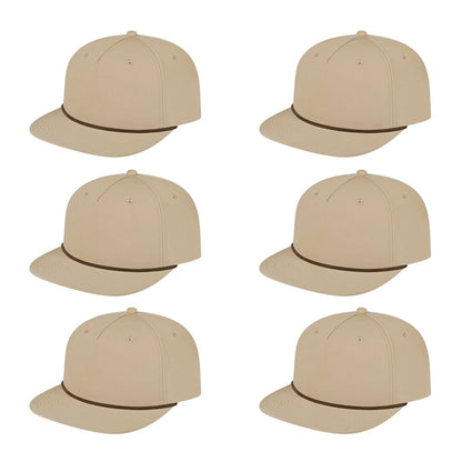 Cap America i7310 Unstructured 5 Panel Waypoint Rope Snapback Cap image 60
