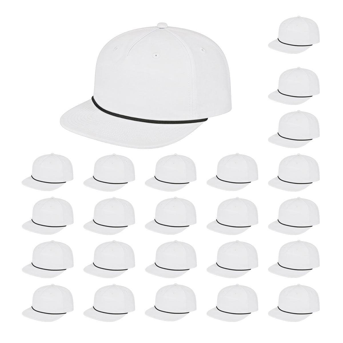 Cap America i7310 Unstructured 5 Panel Waypoint Rope Snapback Cap image 69