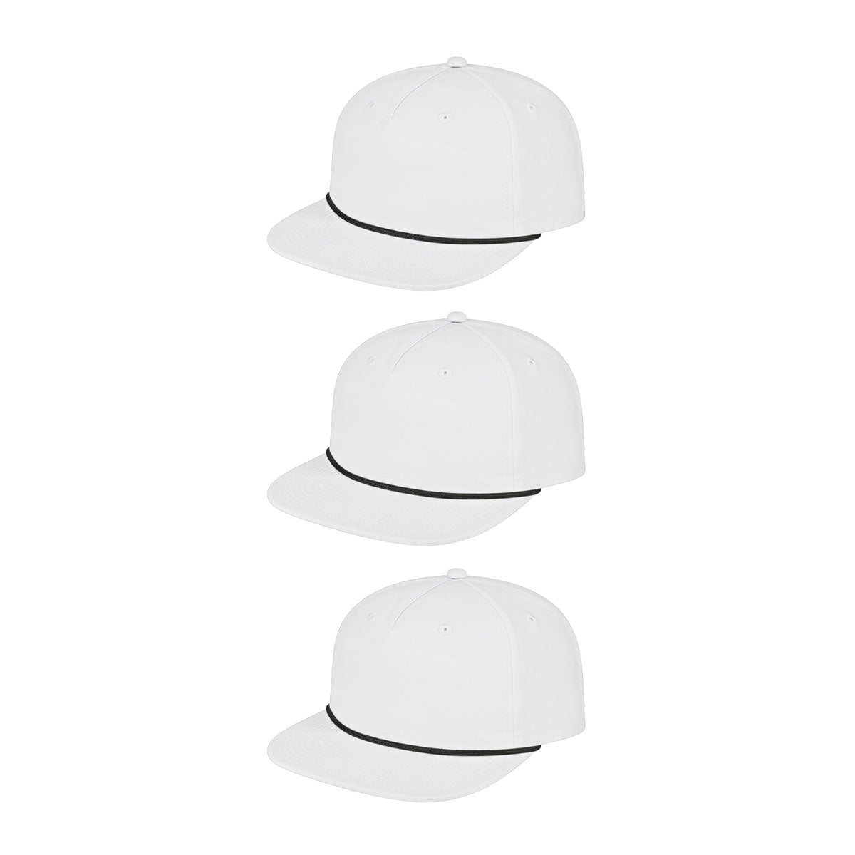 Cap America i7310 Unstructured 5 Panel Waypoint Rope Snapback Cap image 66