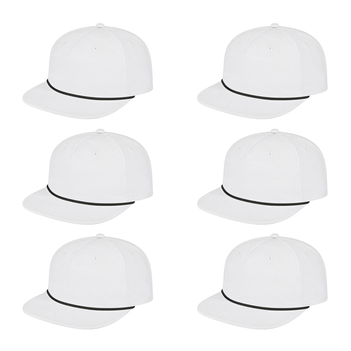 Cap America i7310 Unstructured 5 Panel Waypoint Rope Snapback Cap image 67