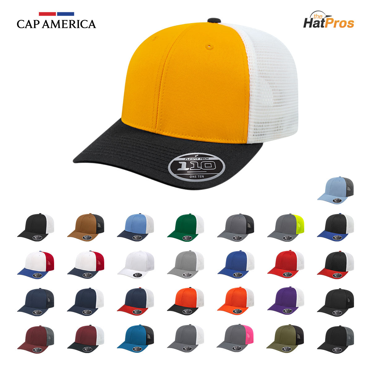 Cap America i8502 Flexfit 110 Premium Trucker Cap