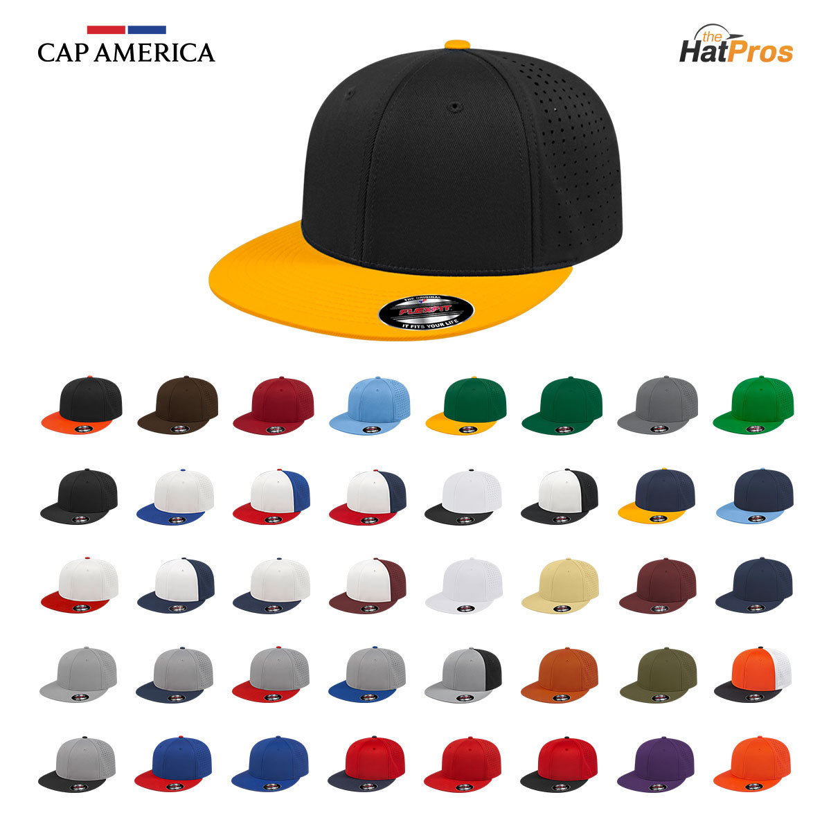 Cap America i8503 Flexfit Perforated Performance Cap