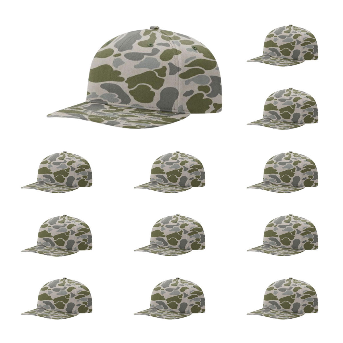Richardson 312 Twill Back Classic Trucker- Marsh Duck Camo PK 12