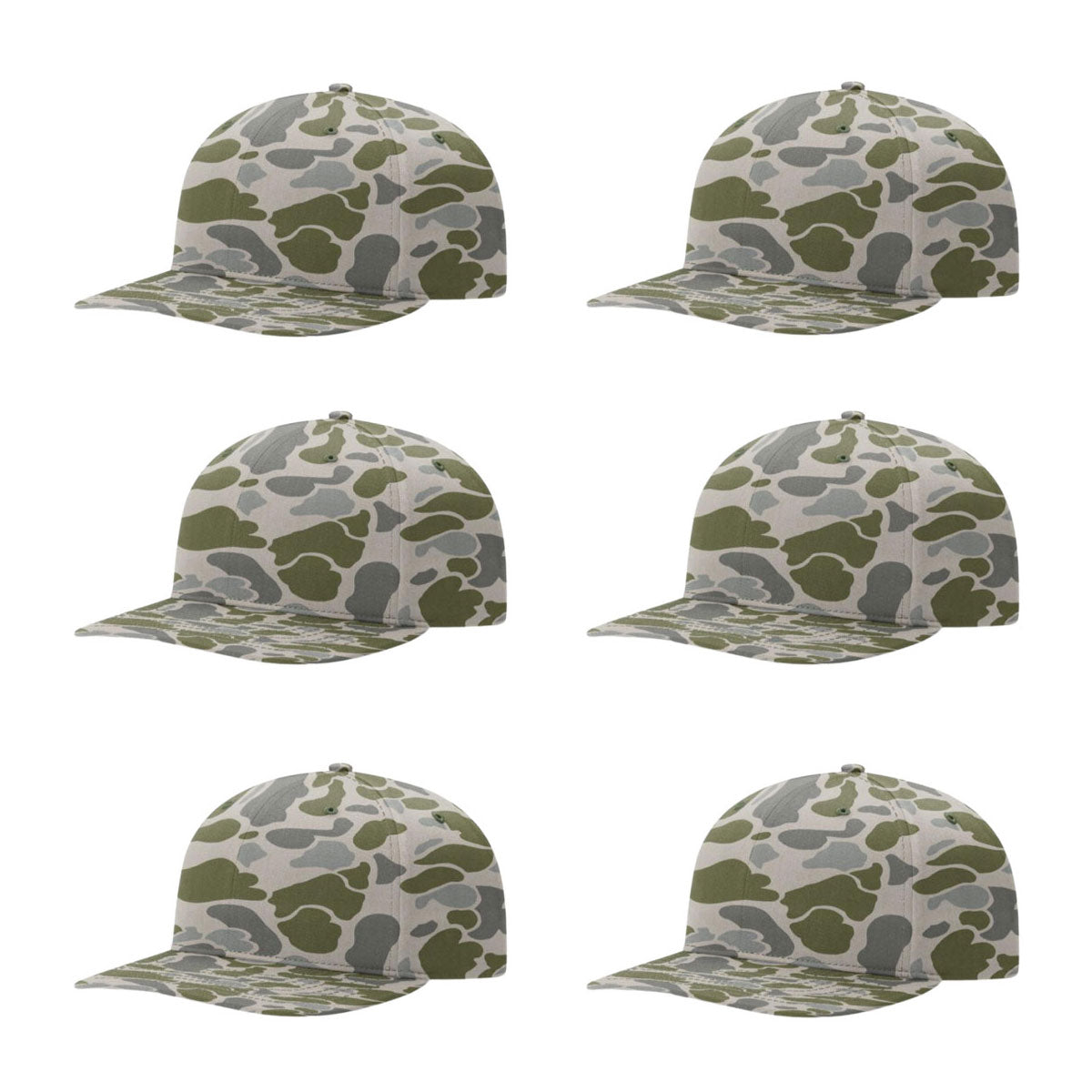 Richardson 312 Twill Back Classic Trucker- Marsh Duck Camo PK 6