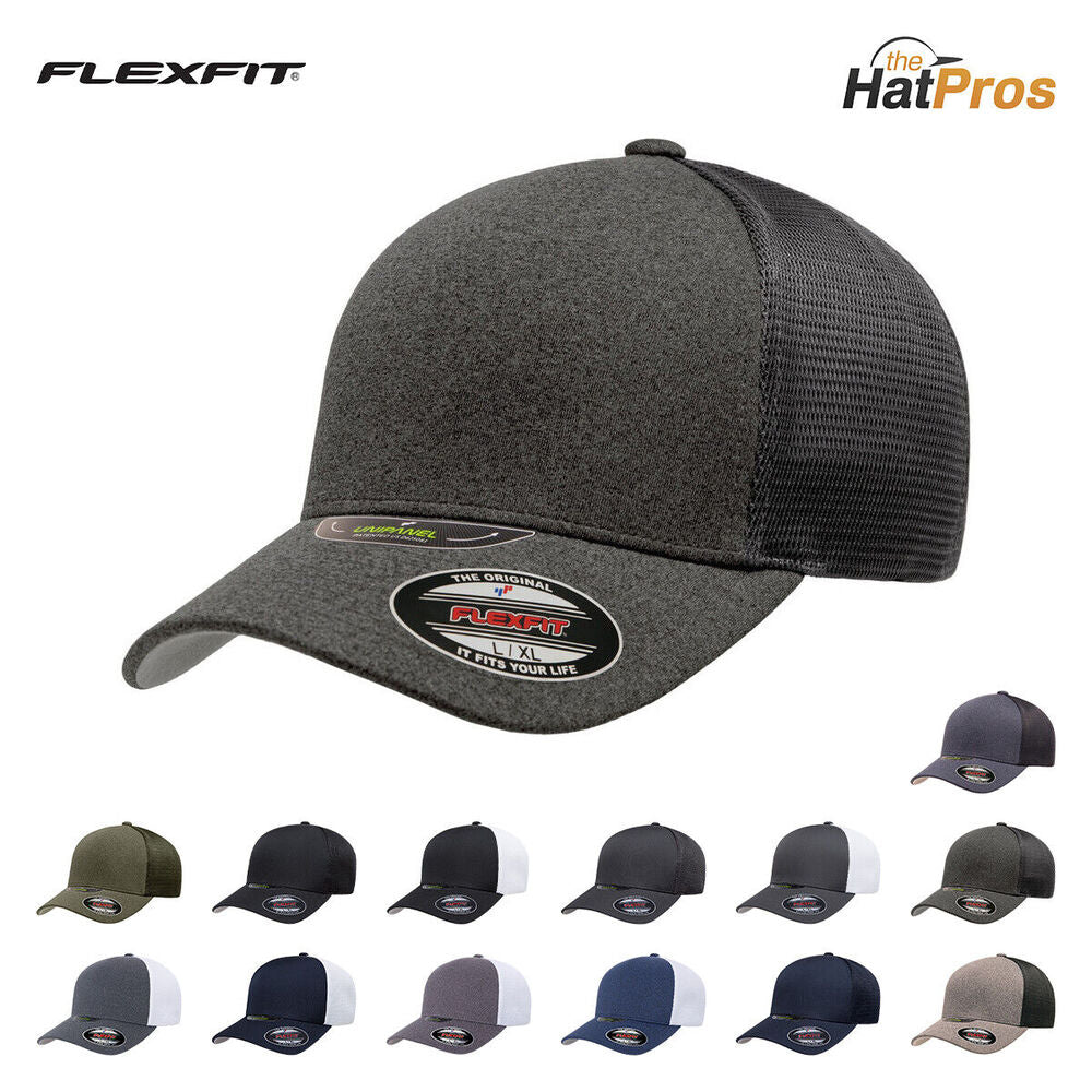 New Flexfit Unipanel Trucker Mesh Curved Visor Cap 5511Up.jpg