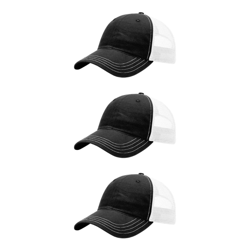 richardson-111-garment-washed-trucker-black-white-pk-3.jpg image