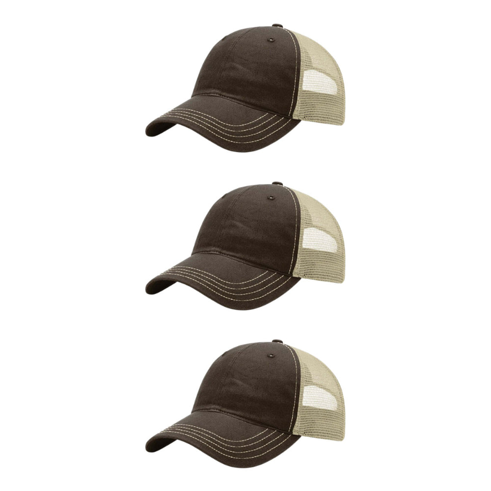 richardson-111-garment-washed-trucker-brown-khaki-pk-3.jpg image
