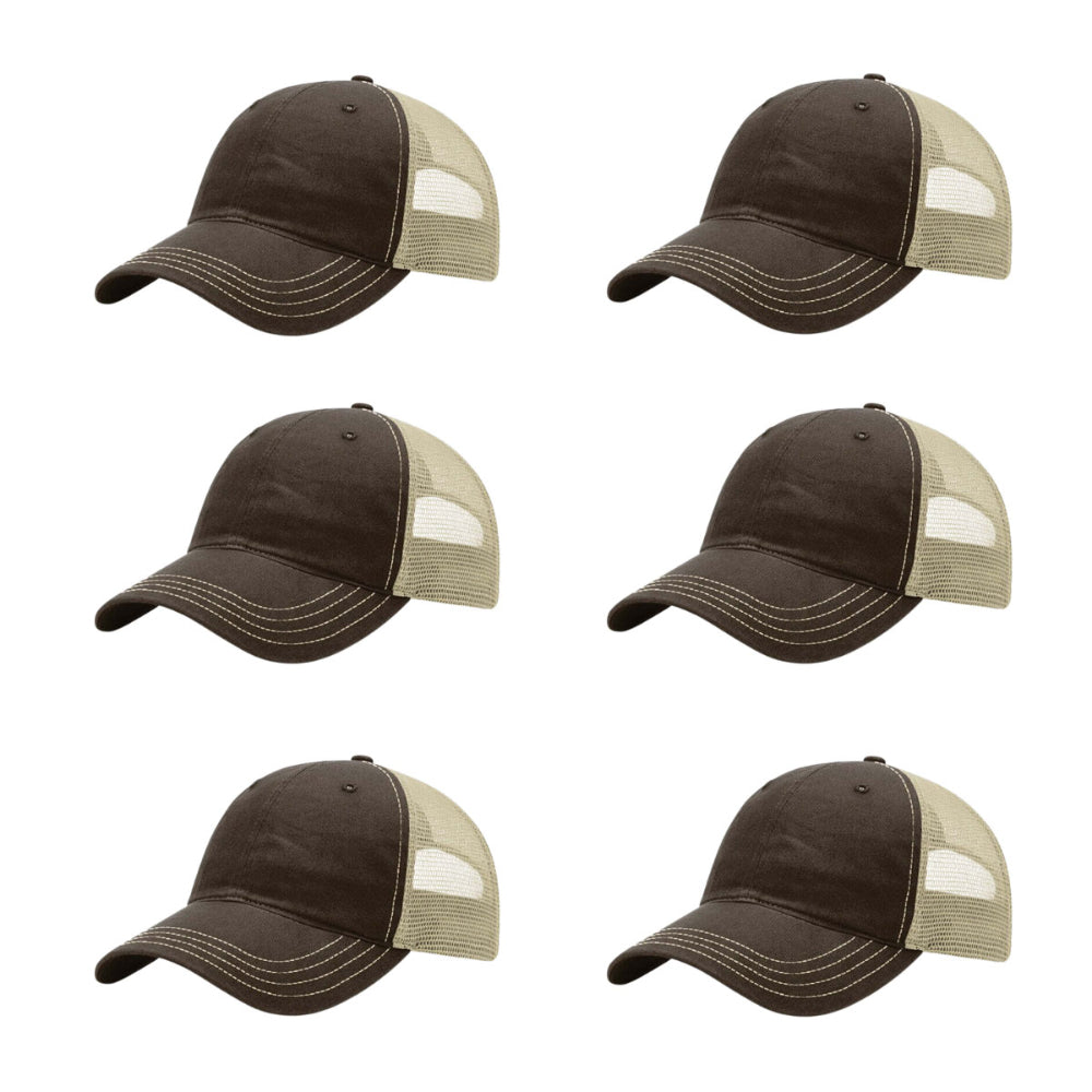 richardson-111-garment-washed-trucker-brown-khaki-pk-6.jpg image