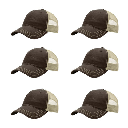 richardson-111-garment-washed-trucker-brown-khaki-pk-6.jpg image