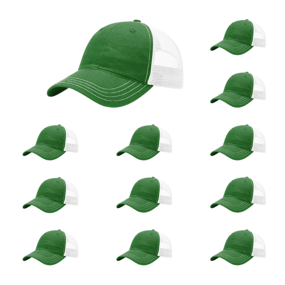 richardson-111-garment-washed-trucker-kelly-white-pk-12.jpg image