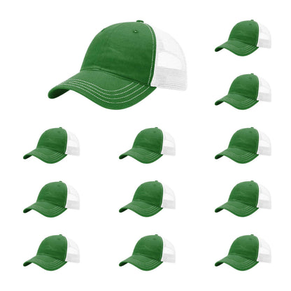 richardson-111-garment-washed-trucker-kelly-white-pk-12.jpg image