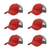 richardson-111-garment-washed-trucker-red-charcoal-pk-6.jpg image