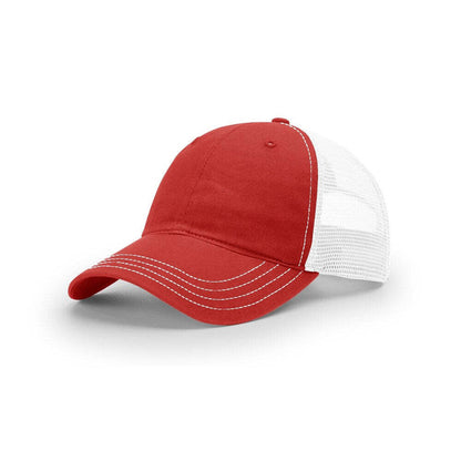richardson-111-garment-washed-trucker-red-white.jpg image