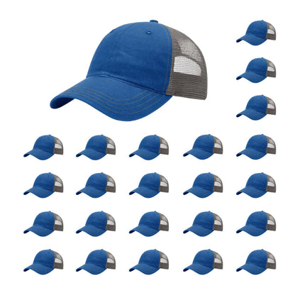 richardson-111-garment-washed-trucker-royal-charcoal-pk-24.jpg image