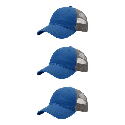 richardson-111-garment-washed-trucker-royal-charcoal-pk-3.jpg image