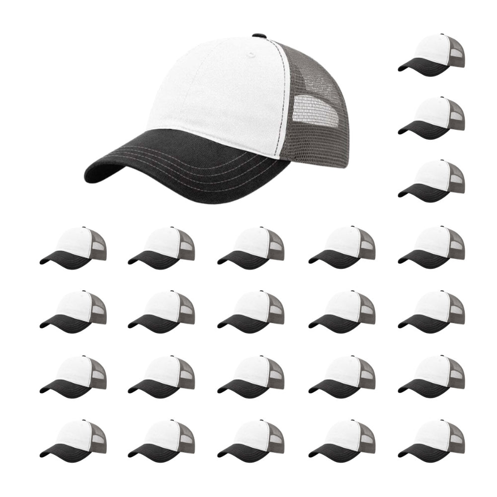 richardson-111-garment-washed-trucker-white-charcoal-black-pk-24.jpg image