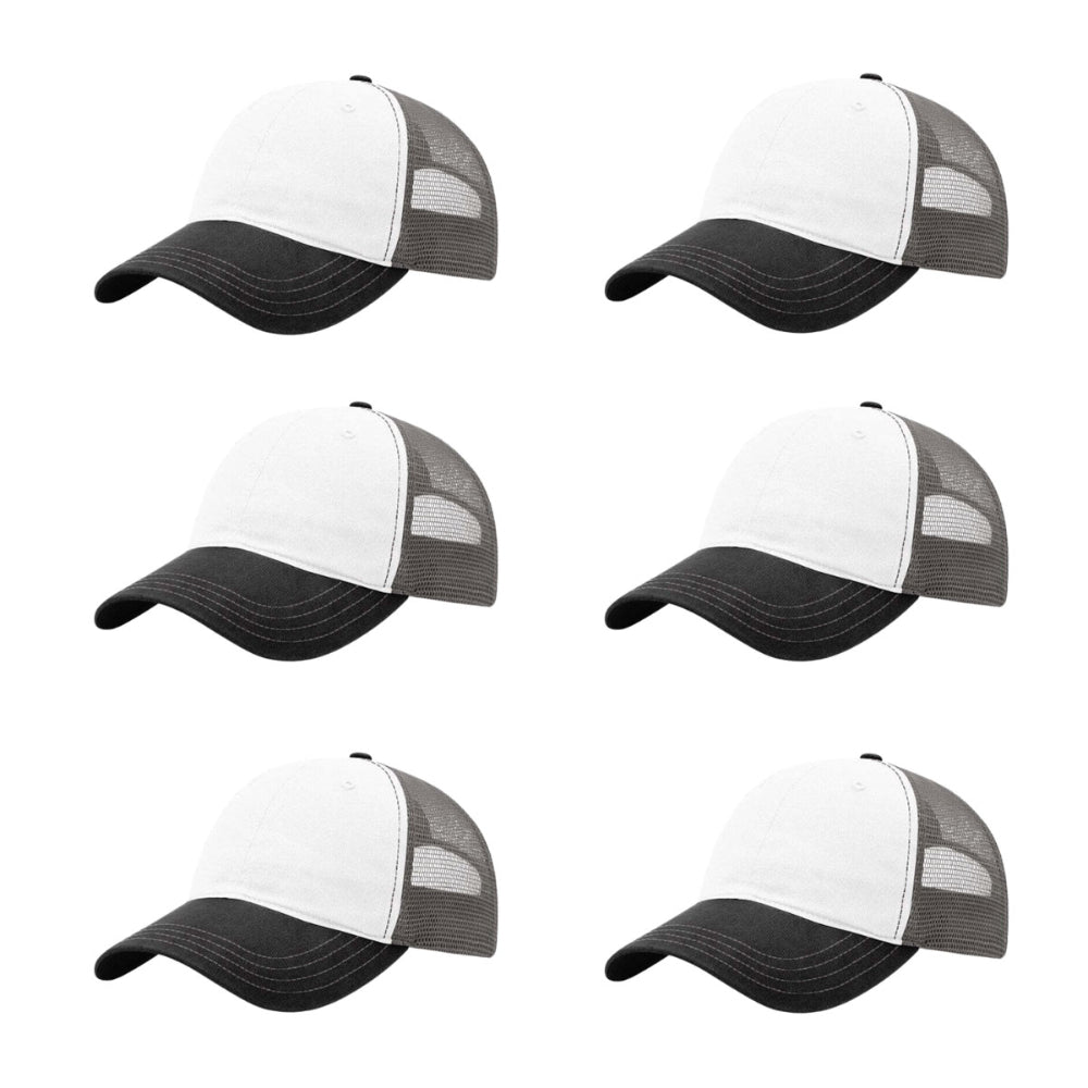 richardson-111-garment-washed-trucker-white-charcoal-black-pk-6.jpg image