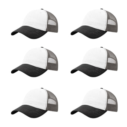 richardson-111-garment-washed-trucker-white-charcoal-black-pk-6.jpg image