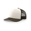Richardson 112 Classic Trucker Snapback Cap-Tri-Tone Colorways Cream/Grey Brown/Brown